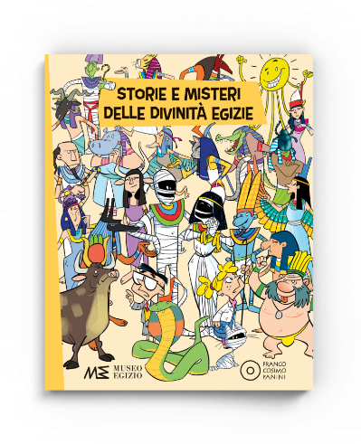 Copertina libro storie e misteri delle divinità egizie | Kids & Family Museo Egizio Torino